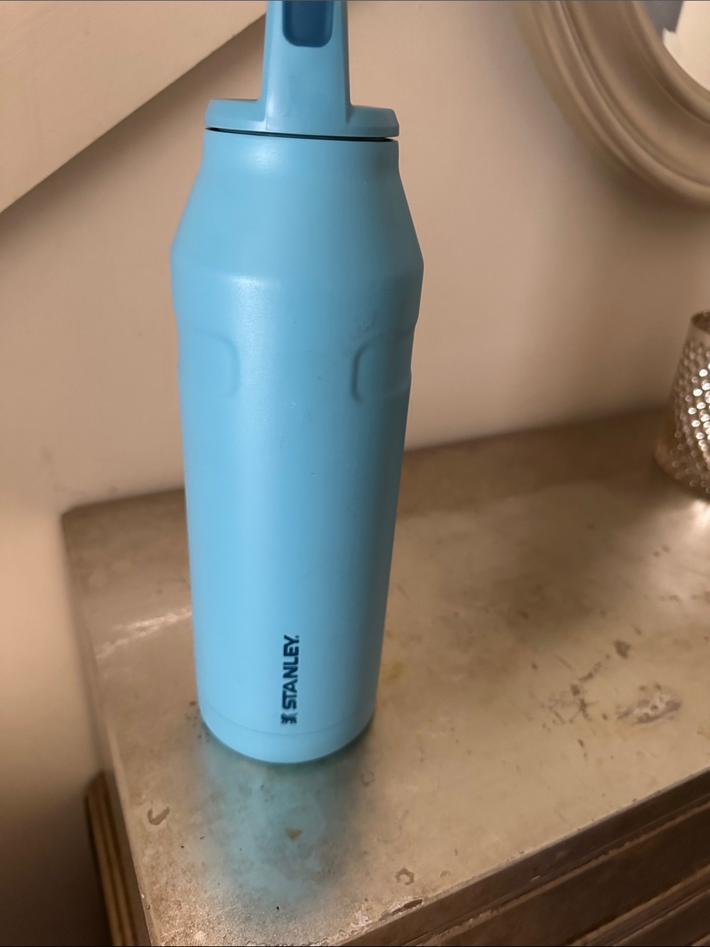 Stanley Aqua Sky Blue Stainless Travel Tumbler 50 oz used good condition - Picture 2 of 7